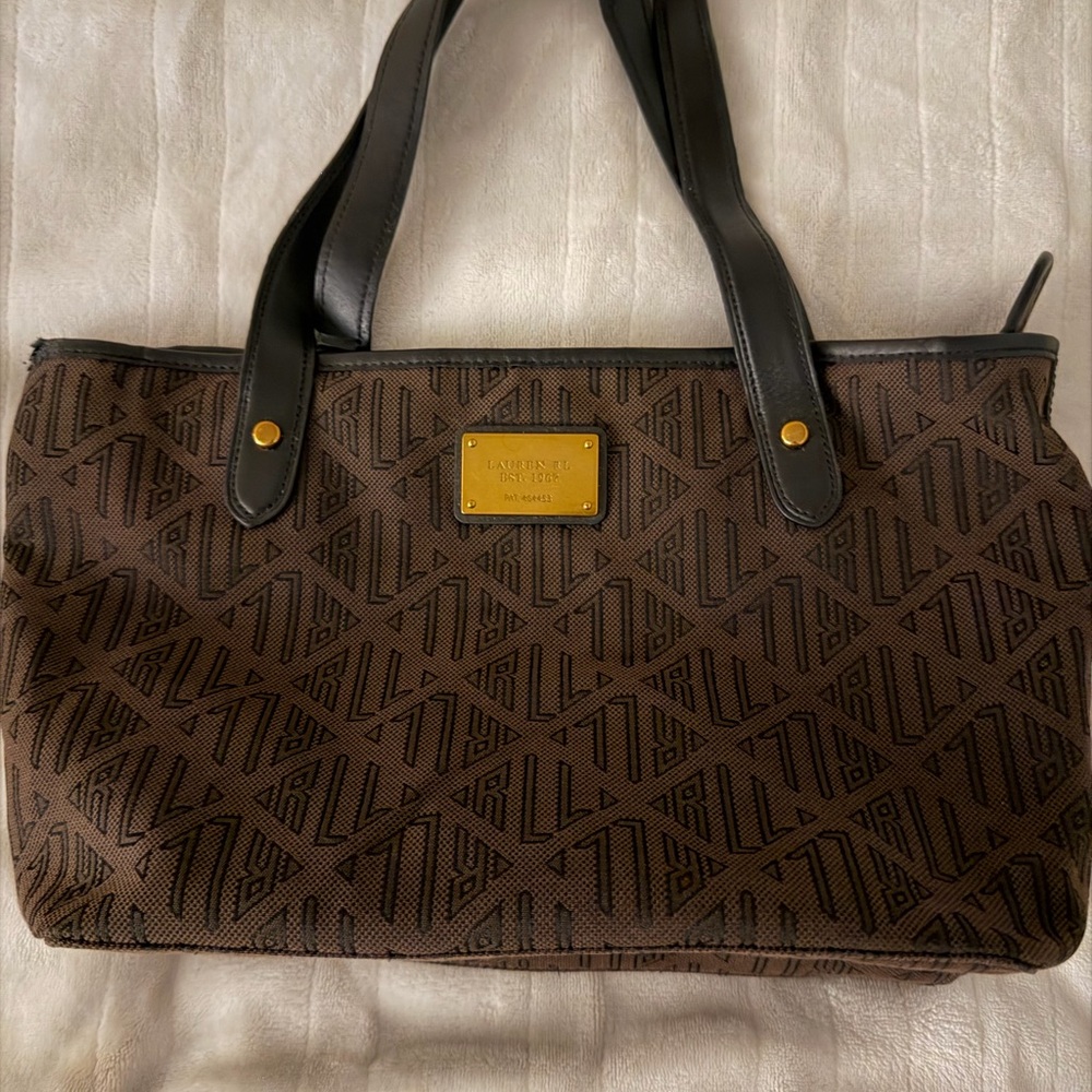Vintage Ralph Lauren Monogram Tote